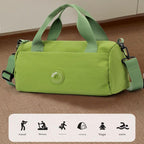 Grey Lightweight Large Capacity Sports Duffel Bag - Portable Crossbody Travel Gym Handbag for Yoga Outdoor Activities