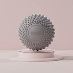2-Pack Grey Spiky Fascia Massage Balls - Portable TPE Foot Arch Muscle Relaxer for Yoga Recovery Trigger Point Therapy