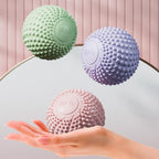 2-Pack Green and grey Spiky Fascia Massage Balls - Portable TPE Foot Arch Muscle Relaxer for Yoga Recovery Trigger Point Therapy