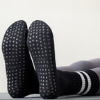 3-Pack White Anti-Slip Yoga Socks - Grippy Non-Slip Pilates Dance Fitness Socks for Women