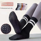 3-Pack Pink Anti-Slip Yoga Socks - Grippy Non-Slip Pilates Dance Fitness Socks for Women
