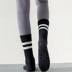 3-Pack Coffee color Anti-Slip Yoga Socks - Grippy Non-Slip Pilates Dance Fitness Socks for Women