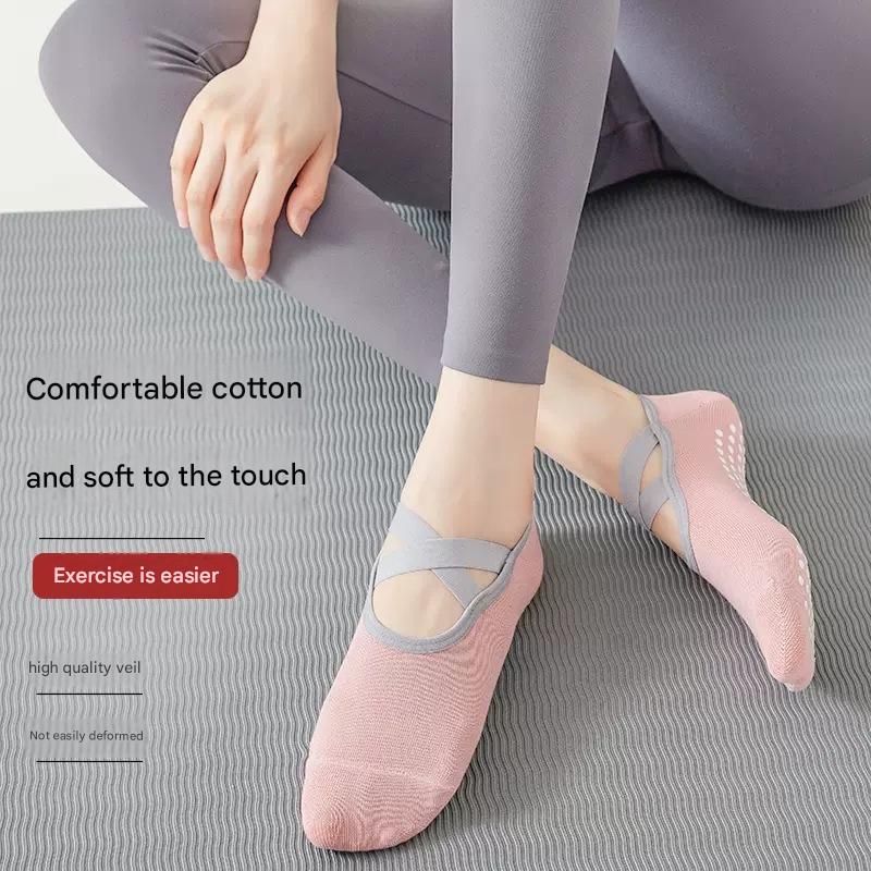 3-Pack Green Anti-Slip Yoga Socks - Grippy Pilates Dance Fitness Socks with Silicone Grip for Women