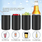 3-in-1 Beer Bottle Insulated Tumbler and Can Cooler with Bottle Opener – Double Wall Stainless Steel Soda Can Insulator & Holder for Car Outdoor Beverage Storage, 12oz Green