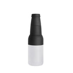 3-in-1 Beer Bottle Insulated Tumbler and Can Cooler with Bottle Opener – Double Wall Stainless Steel Soda Can Insulator & Holder for Car Outdoor Beverage Storage, 12oz White