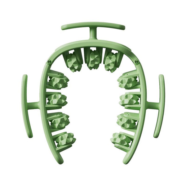 Green Multifunctional Ring Massage Roller with Detachable Handles