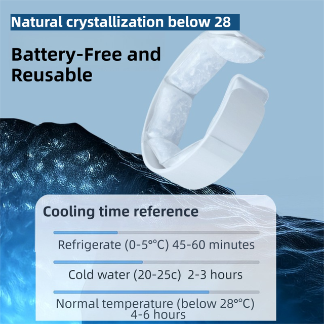 Black Reusable Neck Cooling Ring – 360° Omnidirectional Wearable Ice Collar for Summer Heat Relief, Battery-Free Ergonomic Cooling Tube for Outdoor Sports Fitness
