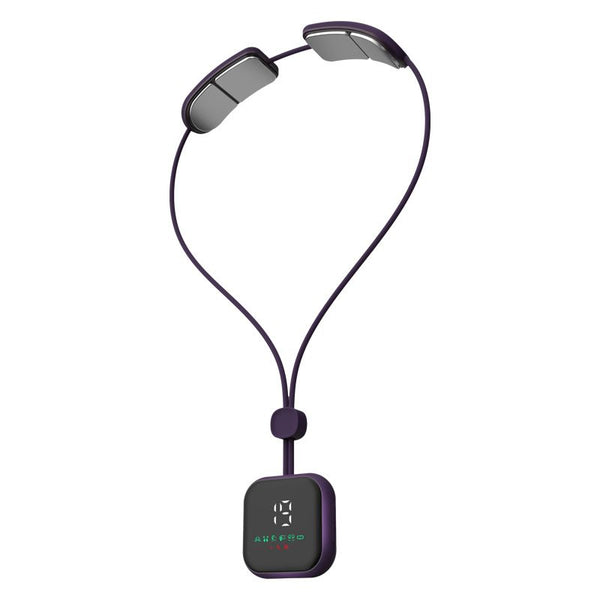 Purple Lightweight Rechargeable Heated Cervical Massager