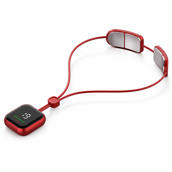 Red Lightweight Rechargeable Heated Cervical Massager