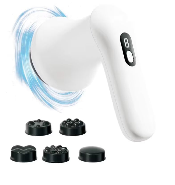 White Wireless Burning & Body Shaping Massager with 9 Speed Levels