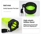 Portable Pickleball Retriever Tube & 6PCS Yellow 74mm 40-Hole Pickleballs – Back-Saving Transparent 6 Balls Picker Upper with Adjustable Shoulder Strap for Outdoor Play Training