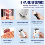 Red Light EMS Scalp Massager and Electric Hair Growth Comb with Microcurrent Vibration, 70ML Liquid Storage Bottle, LED Therapy and Precise Liquid Pump Delivery System – Hair & Scalp Care Wireless Rechargable Device