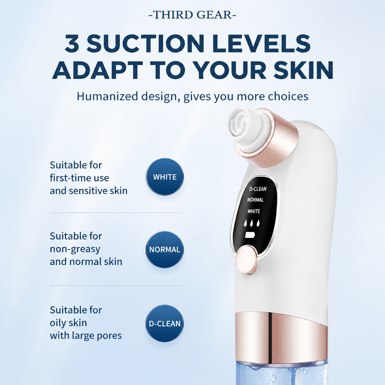 Microbubble Oxygen Hydration Facial Pore Cleanser and Pink Reusable Ice Roller Set with Waste Separation Design, 3 Level Vacumn Suction and 6 Replaceable Heads - Portable Facial Pore Cleaning & Cooling Kit for Home & Travel Skincare