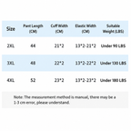 Navy Blue Waterproof Rain Leg Covers and Long Half Rain Pants, Quick Pull-On with Adjustable Elastic Top & Snap Closure Cuffs – Lightweight & Reusable, Windproof & Mudproof for Commuting, Cycling, Garden and Outdoor Activities (1 Pair 4XL)