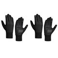2 Pairs Black M size Winter Cycling Gloves Set - Windproof Thermal Touchscreen Sports Gloves with Water Resistant Design for Cycling, Running, Skiing and Outdoor Activities