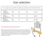 Blue XL size Winter Outdoor Cycling Gloves - Touch Screen Compatible Windproof Waterproof Non-Slip Palm Thermal Fleece Gloves for Cycling, Skiing, Hiking and Sports