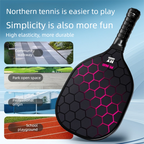 Black and Pink Professional Carbon Fiber Pickleball Paddle Set （2 Rackets + 4 Balls + 1 Carry Bag）- Lightweight Pickleball Racket with Balls for Adults and Kids Outdoor Sports Training