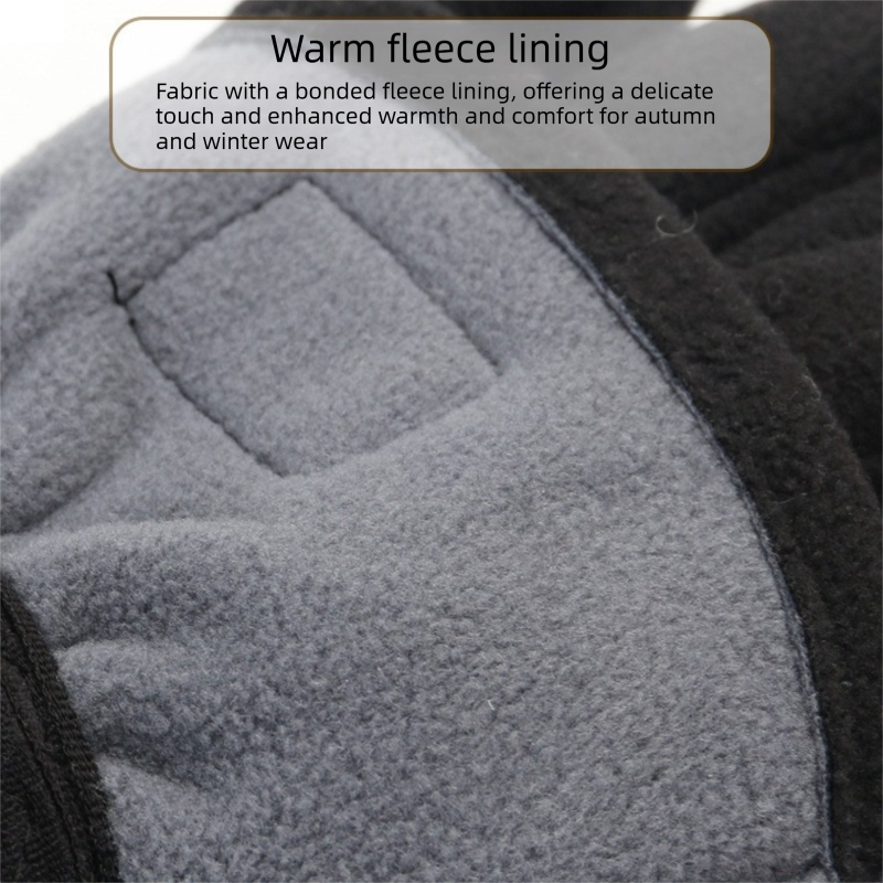 Grey Winter Thermal Touchscreen Gloves  - Outdoor Cycling Skiing Driving Windproof Full Finger Warm Gloves-Dual-Touchscreen Design, Fleece-Lined for Warmth