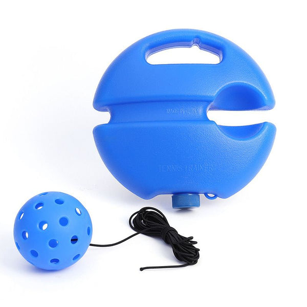 Pickleball Trainer Rebound Practice Set with Blue Tethered Ball and Blue Fillable Base -Solo Training Aid for Beginners and Advanced Players Solo Practice and Skill Development