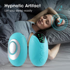 White Portable EMS Pulse Sleep Aid Device - 15 Adjustable Levels, Dual Mode Handheld Relaxation Tool for Stress Relief and Better Sleep Quality
