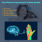Green Portable EMS Pulse Sleep Aid Device - 15 Adjustable Levels, Dual Mode Handheld Relaxation Tool for Stress Relief and Better Sleep Quality