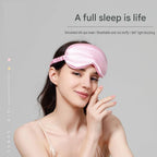 Winter Sleep Aid Bundle - Green Handheld EMS Pulse Device with 15 Levels and Green Imitation Silk Eye Mask for Relaxation, Travel, and Night Rest