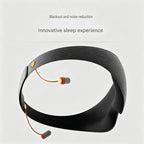 Grey 3D Contoured Sleep Mask with Integrated Earplugs - Zero Pressure Eye Cover, Light Blocking, Noise Reduction, Breathable Milk Silk for Travel and Nap