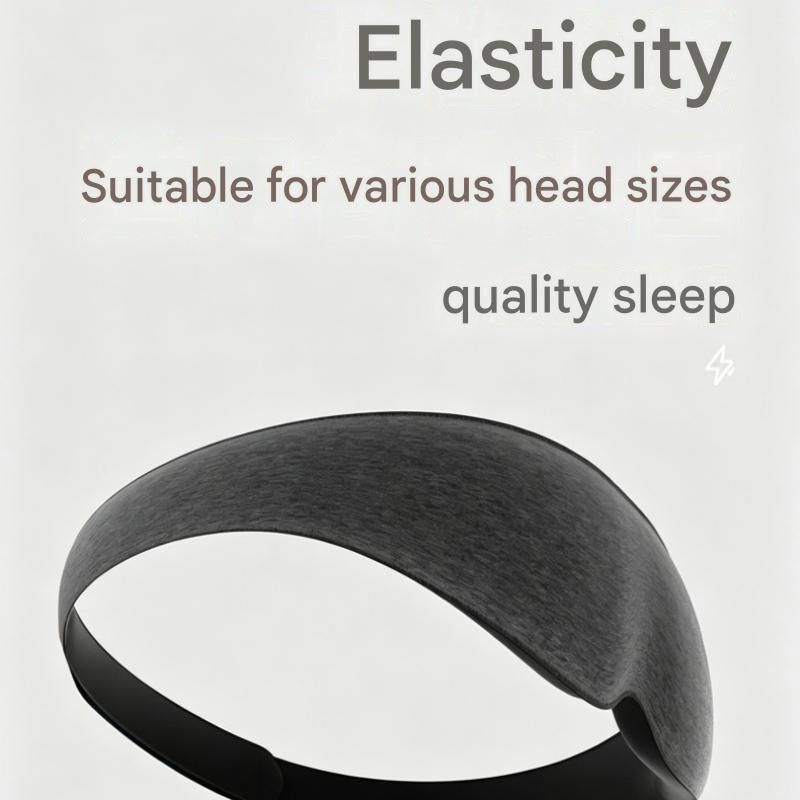 Sleep Aid Combo Set - Yellow Portable Microcurrent Handheld Device and Grey 3D Zero Pressure Eye Mask with Earplugs, USB Rechargeable  Relaxation Tool for Travel and Home Use