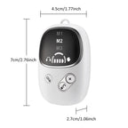 White Handheld CES Sleep Aid Device with Ear Clip - Dual Mode Microcurrent Relaxation, 3 Intensity Levels, USB Rechargeable, Portable Insomnia Relief for Home and Travel