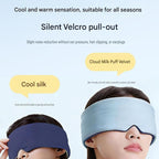 Home and Travel Sleep Aid Bundle - White Dual Mode CES Microcurrent Sleep Aid  Device and Grey Gravity Eye Mask, USB Rechargeable Handheld and Ear Clip Unit, 72cm Light Blocking Polyester Cover for Deep Rest and Travel