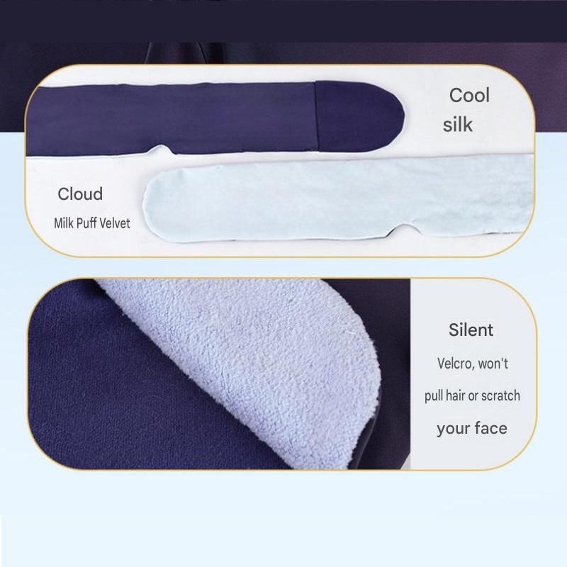 Home and Travel Sleep Aid Bundle - White Dual Mode CES Microcurrent Sleep Aid  Device and Grey Gravity Eye Mask, USB Rechargeable Handheld and Ear Clip Unit, 72cm Light Blocking Polyester Cover for Deep Rest and Travel
