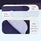 Home and Travel Sleep Aid Bundle - White Dual Mode CES Microcurrent Sleep Aid  Device and Pink Gravity Eye Mask, USB Rechargeable Handheld and Ear Clip Unit, 72cm Light Blocking Polyester Cover for Deep Rest and Travel