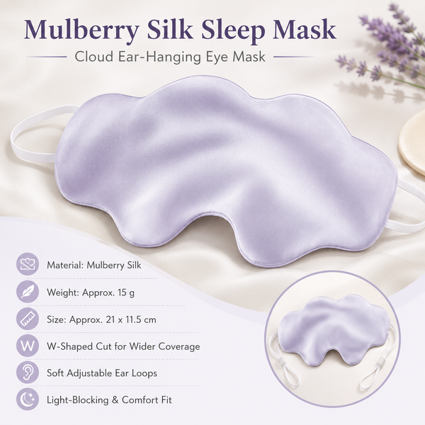 Purple Mulberry Silk Sleep Eye Mask