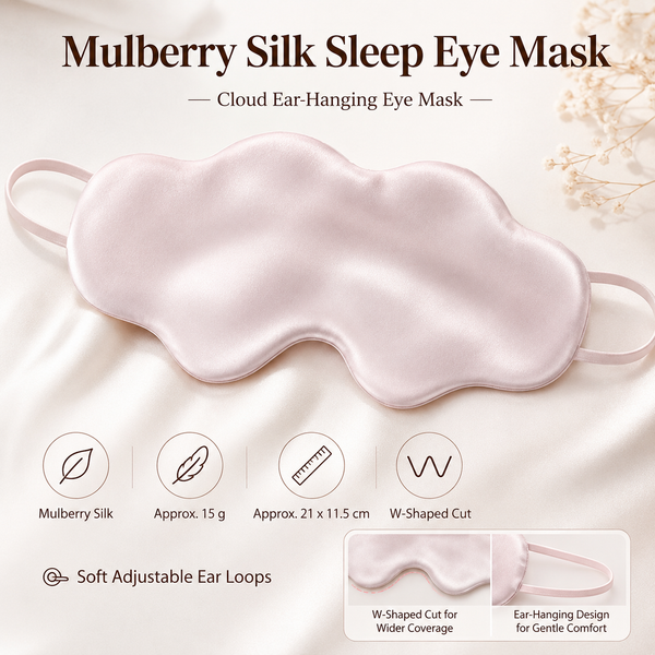 Pink Mulberry Silk Sleep Eye Mask