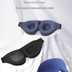 Pink 3D Contoured Sleep Eye Mask - 360 Degree Blackout Blindfold with Adjustable Strap and Nose Wing Design for Side Sleepers, Travel and Nap