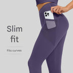 Black XL Size Women's High Waist Yoga Leggings with Mesh Side Pockets - Squat Proof, Peach Hip Lift, Breathable Stretch Fabric for Gym Running 、Pilates Wea and Daily Wear