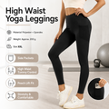 Black XXL Size Women's High Waist Yoga Leggings with Mesh Side Pockets - Squat Proof, Peach Hip Lift, Breathable Stretch Fabric for Gym Running 、Pilates Wea and Daily Wear