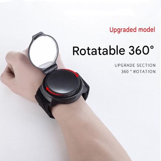 360 Rotatable Adjustable Wrist Mounted Convex Cycling Mirror