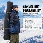 Portable Ice Shelter, 3-4 Person Insulated Pop-Up Ice Fishing Tent, 35 Square Feet Fishable Area, Thermal Ice Shanty for Winter Fishing, Ice Cube with Anchors, Ropes, Carrying Bag, 71"x71", Red