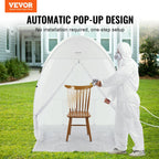 Spray Paint Shelter, 60 x 60 x 70 in Pop-Up Portable Spray Paint Tent with Built-In Floor, Exhaust Window and Storage Bag, Foldable Paint Booth for Furniture, DIY Hobby Tool Painting Station