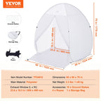 Spray Paint Shelter, 60 x 60 x 70 in Pop-Up Portable Spray Paint Tent with Built-In Floor, Exhaust Window and Storage Bag, Foldable Paint Booth for Furniture, DIY Hobby Tool Painting Station