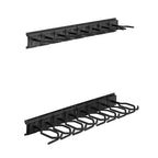 Indoor Gun Rack, Heavy Duty Steel, Wall Mount Rifle and Shotgun Rack, 8 Slots for Long Guns, Gun Display Rifle Storage Holder with Screws, for Home Garage Office Retail Shop Hunting Cabin Wall
