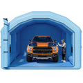 Inflatable Paint Booth, 10 x 6 x 4 m, Inflatable Spray Booth with 950W and 1100W Blowers and Air Filter System, Round Roof, for Painting Car, Truck, Furniture, and Automotive Sheet Metal