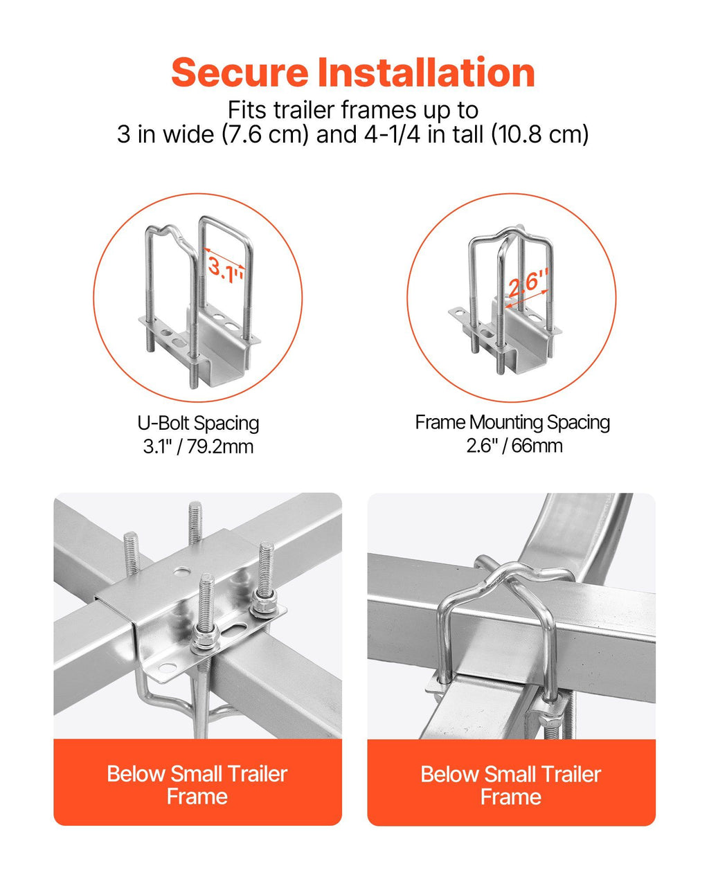 Boat Trailer Guide, 1670mm with LED Light Trailer Guide Poles, 2PCS High-Hardness Steel Guide-Ons, Wide Adjustable Trailers Guides with PVC Pipes, for Ski Boat, Fishing Boat, Sailboat Trailers