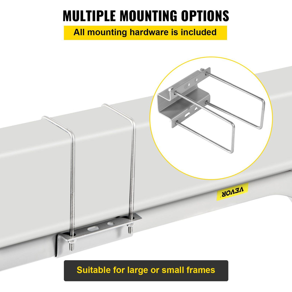 Boat Trailer Guide-ons, 40\", 2PCS Rustproof Galvanized Steel Trailer Guide ons, Trailer Guides with Black PVC Pipes, Mounting Parts Included, for Ski Boat, Fishing Boat or Sailboat Trailer