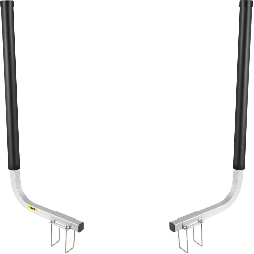 Boat Trailer Guide-ons, 40\", 2PCS Rustproof Galvanized Steel Trailer Guide ons, Trailer Guides with Black PVC Pipes, Mounting Parts Included, for Ski Boat, Fishing Boat or Sailboat Trailer