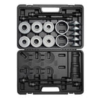 Pull and Press Sleeve Kit, 36 PCS, Steel Bush Removal Insertion Sleeve Tools with Carrying Case, Compatible with LCV and HGV Engines, for Removing and Installing Bushings, Bearings, and Seals