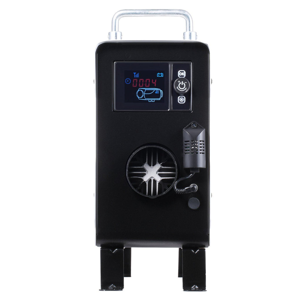 2KW Diesel Heater, 12V/24V All in One Diesel Air Heater, with Bluetooth APP Control, Remote Control and Display Screen, CO Alarm, Fast Heating Portable Diesel Heater for Vehicles and Outdoors