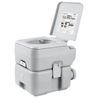 Portable Toilet for Camping, Porta Potty with Carry Bag, 5.3 Gal Waste Tank & 3.2 Gal Flush Tank, Push-Button Pressurized Flush Commode, Leak-proof and Odourless Travel Toilet for Camping Car