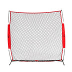 Barricade Backstop Net, 7x7 ft Ball Sports Barrier Netting, Portable Practice Equipment with Carry Bag, Protection Screen for Baseball Softball Lacrosse Soccer Hockey Training, for Backyard